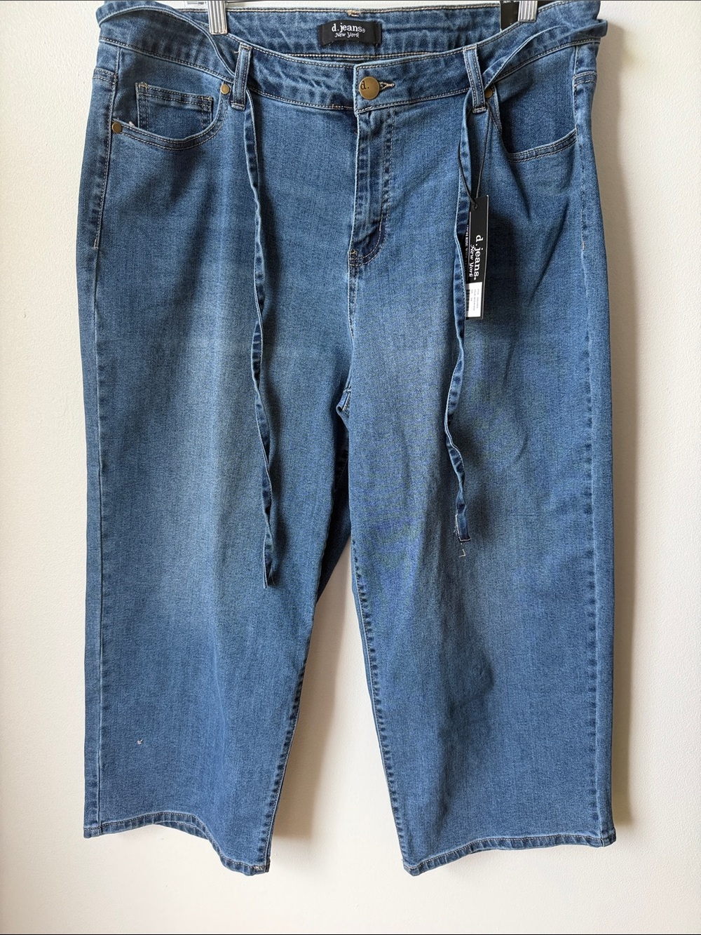 d. jeans Men’s Medium Blue Relaxed Straight Denim Jeans Size 16W